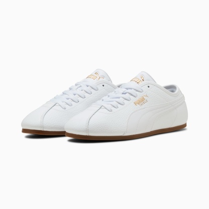 PUMA Tackle L Sneakers Unisex – PUMA White-PUMA Gold-Gum