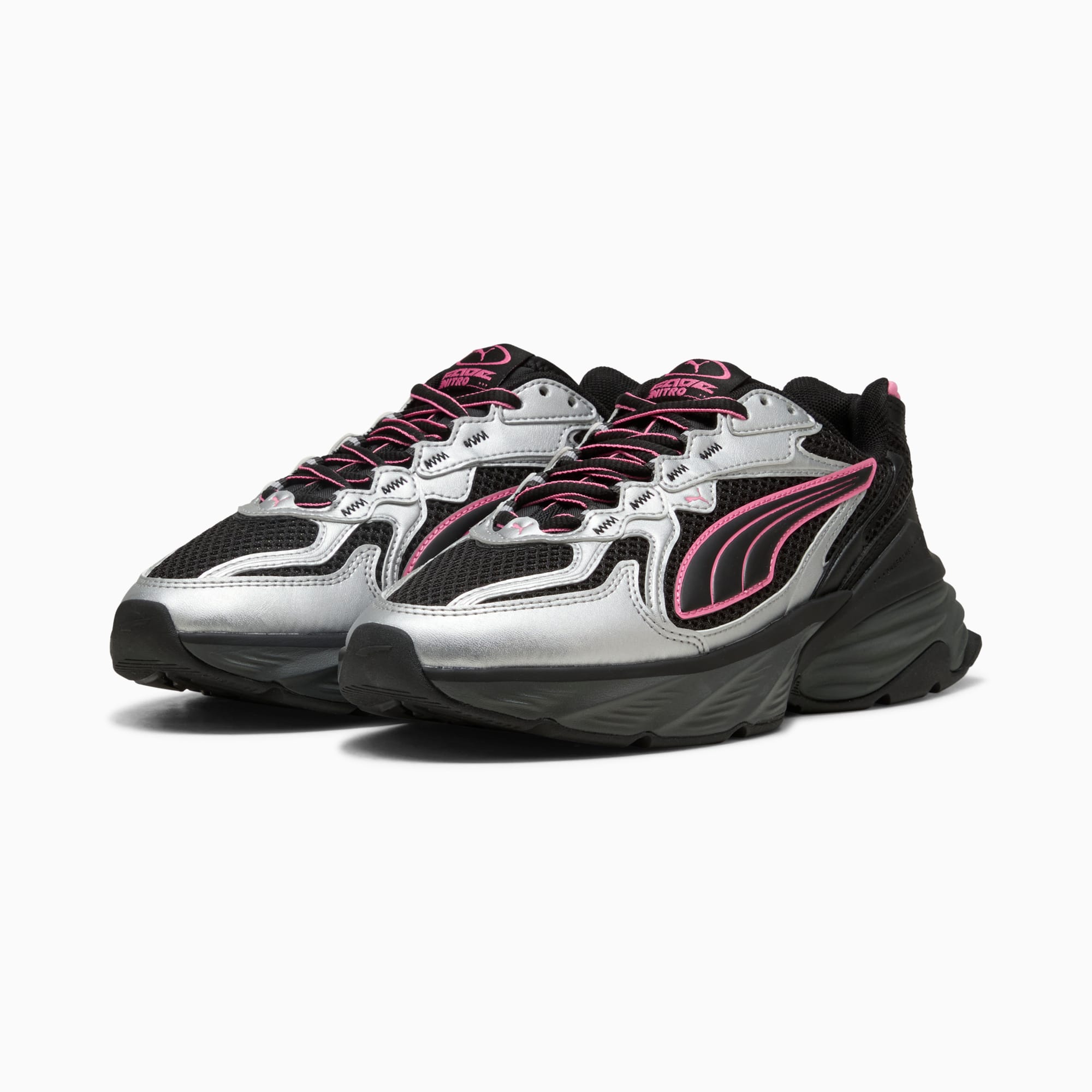 PUMA Fade Sneakers Unisex – PUMA Silver-PUMA Black-Strawberry Burst