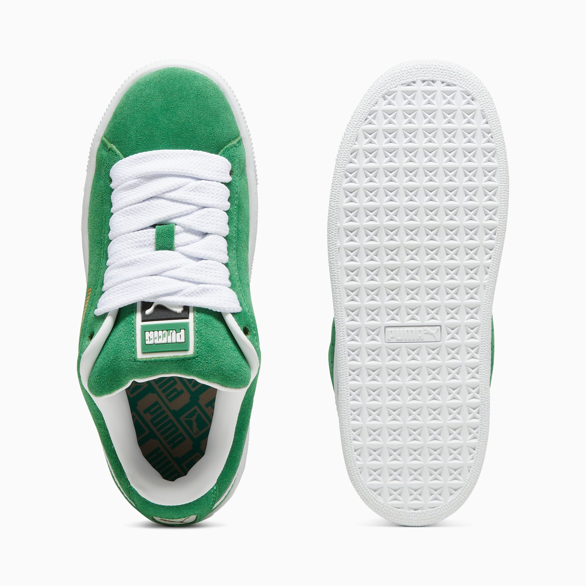 Suede XL Youth Sneakers – Archive Green-PUMA White