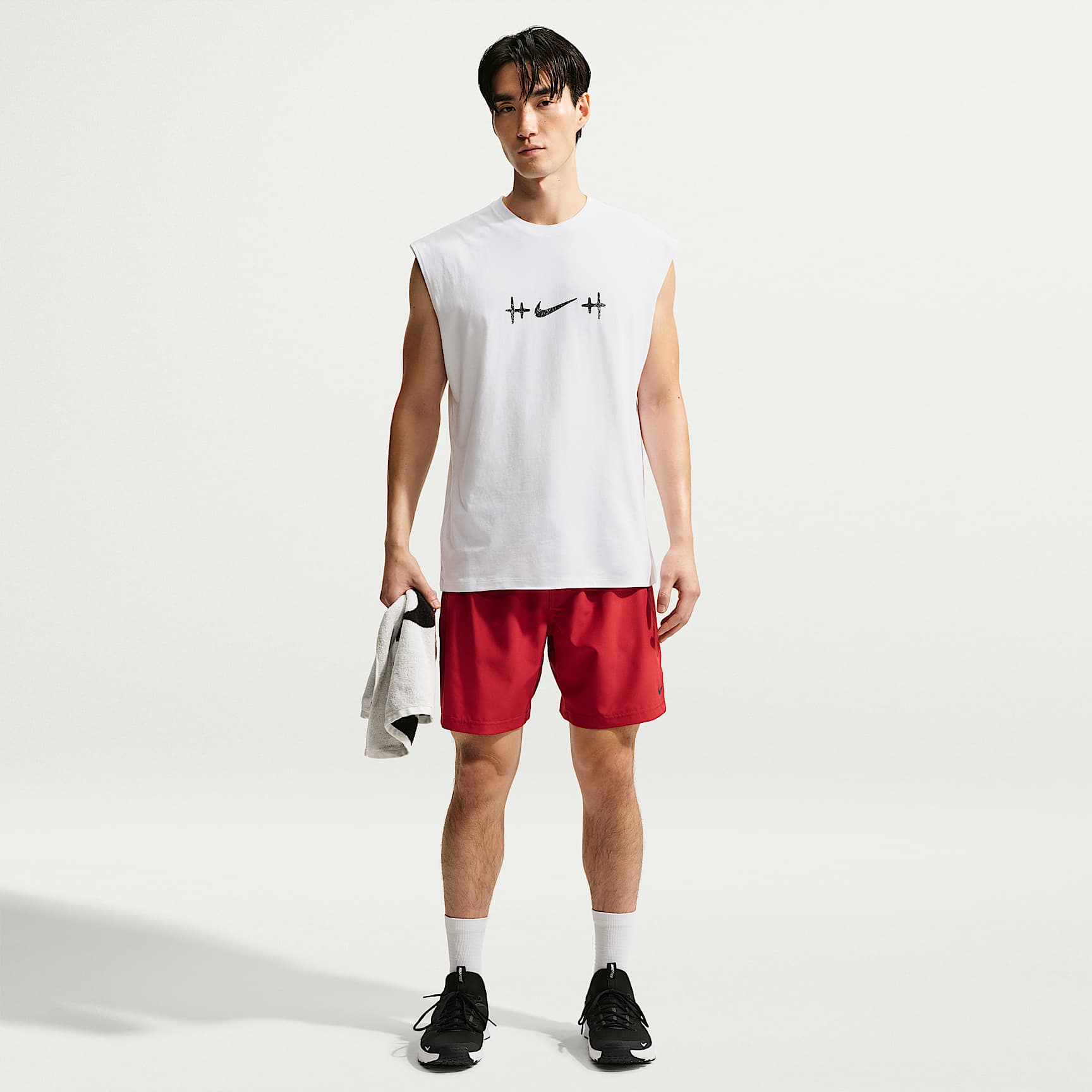 Nike N.A.C. Men's Sleeveless T-Shirt – White/Black