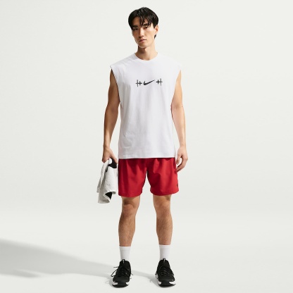 Nike N.A.C. Men's Sleeveless T-Shirt – White/Black