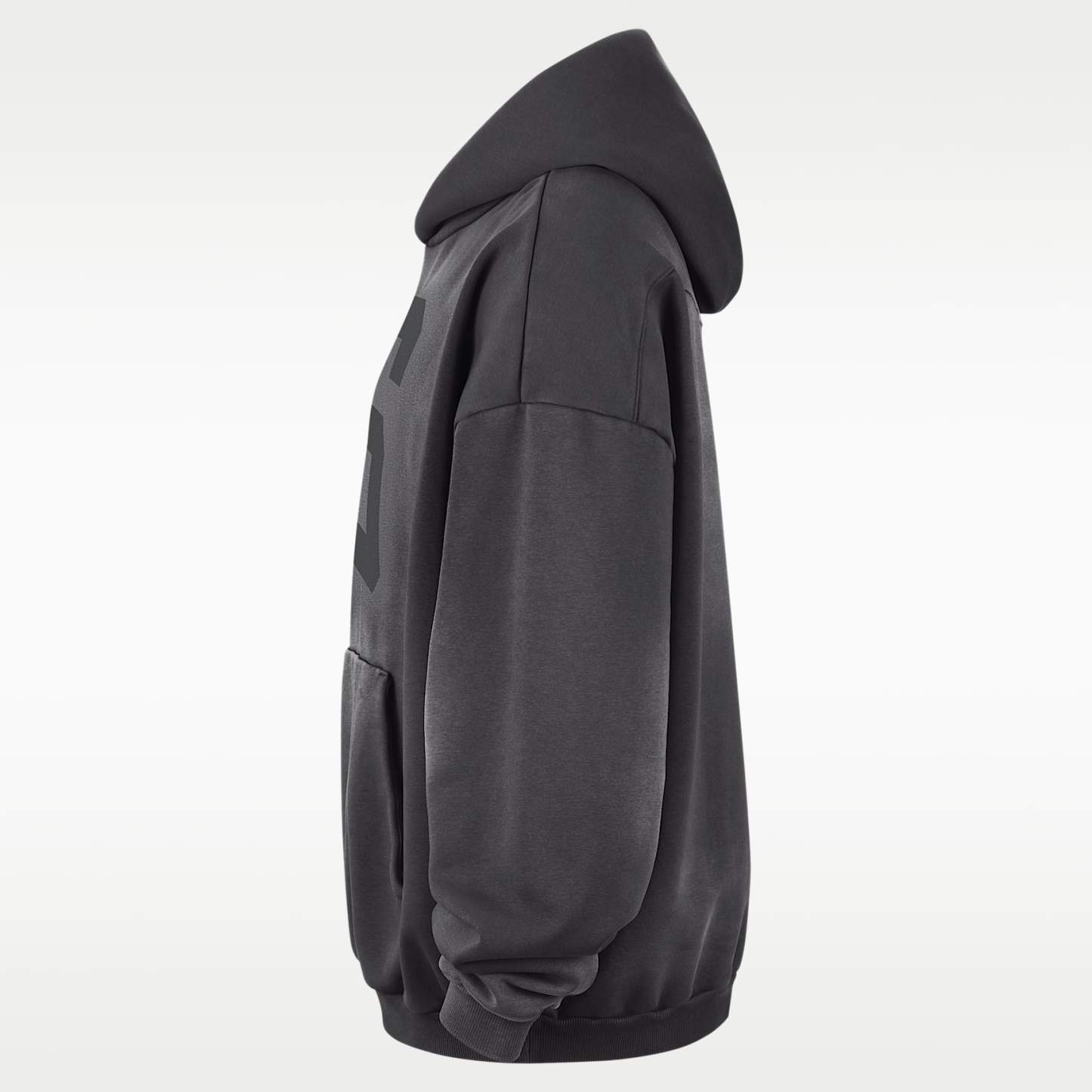 Chicago Bulls Standard Issue Men's Therma-FIT Fleece Washed Basketball Hoodie – Dark Charcoal/White/White