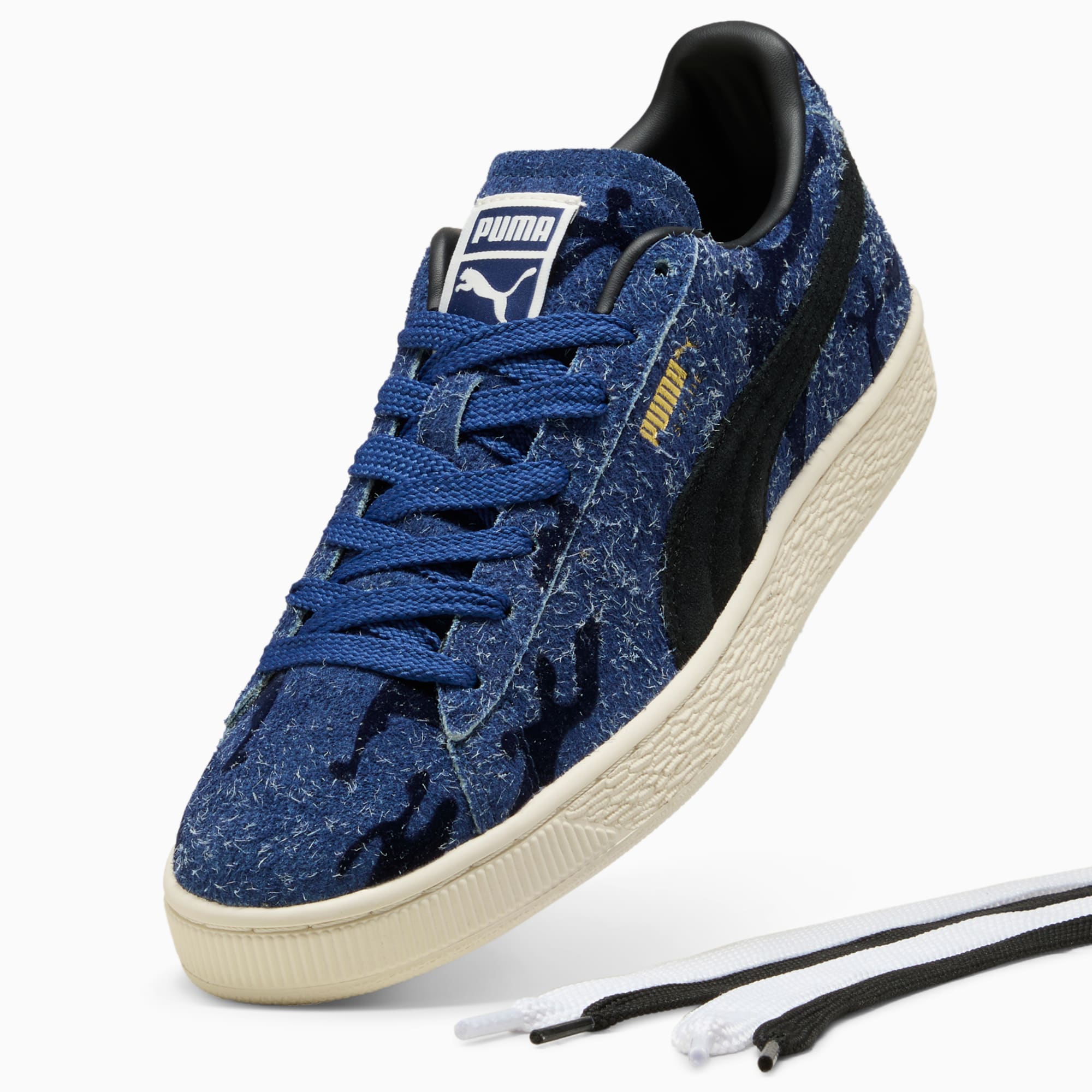 Suede Flock Sneakers Unisex – Blue Jewel-Club Navy