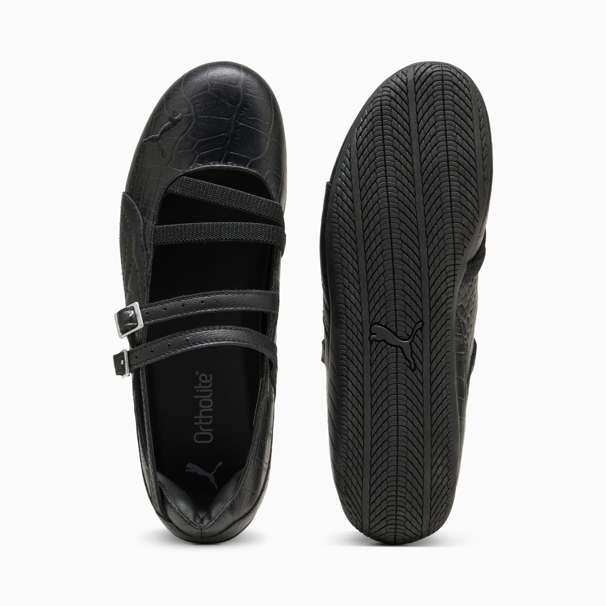 Speedcat Ballet Croc Print Sneakers Women – PUMA Black-Cool Dark Gray