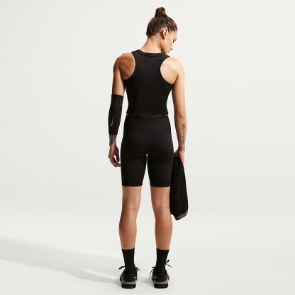 Nike One Women's High-Waisted 20.5cm (approx.) Biker Shorts – Black/White