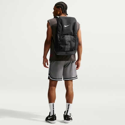 Nike Varsity Elite Backpack (32L) – Black/Black/Metallic Silver