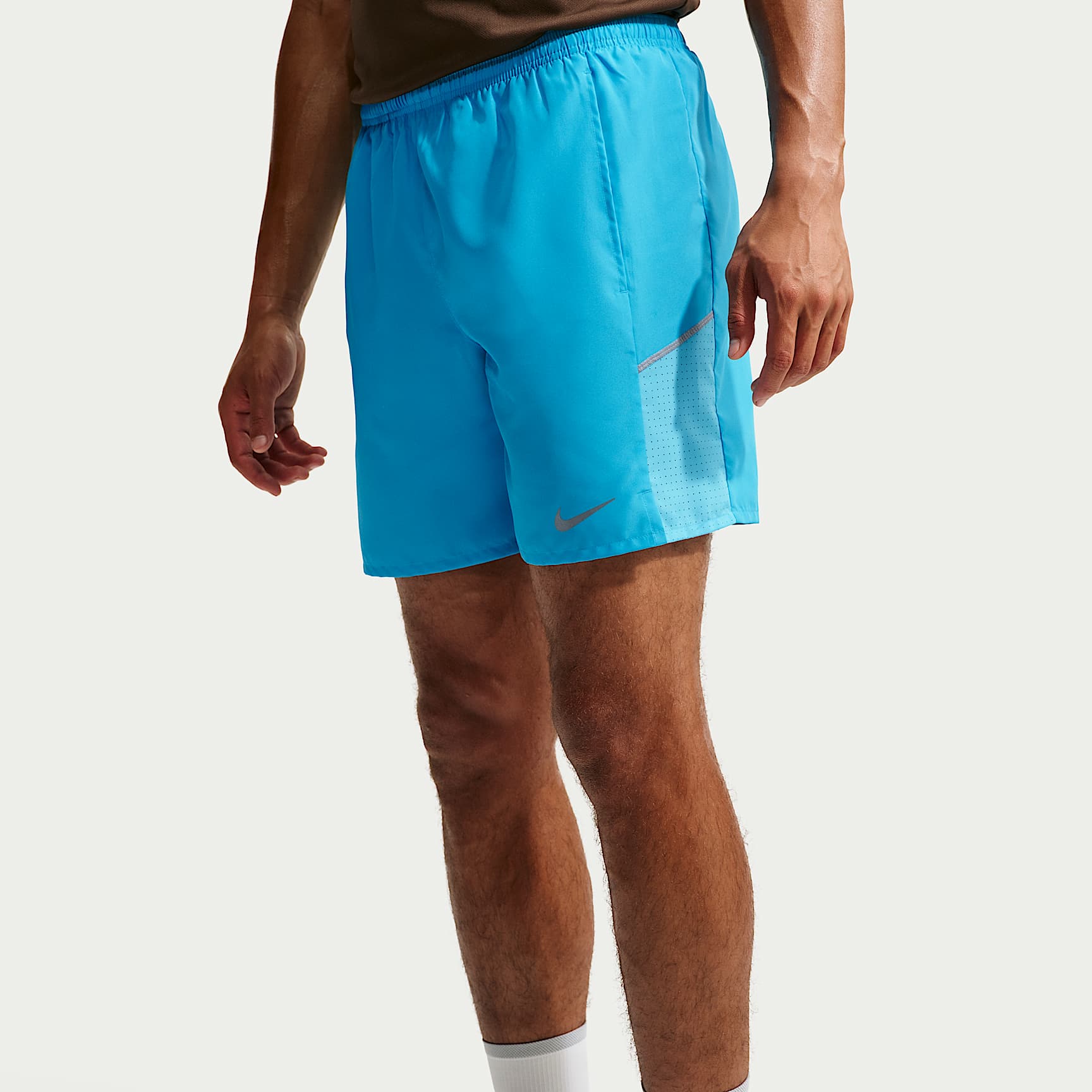 Nike Miler Men's Dri-FIT 18cm (approx.) Brief-Lined Running Shorts – Light Current Blue/Baltic Blue