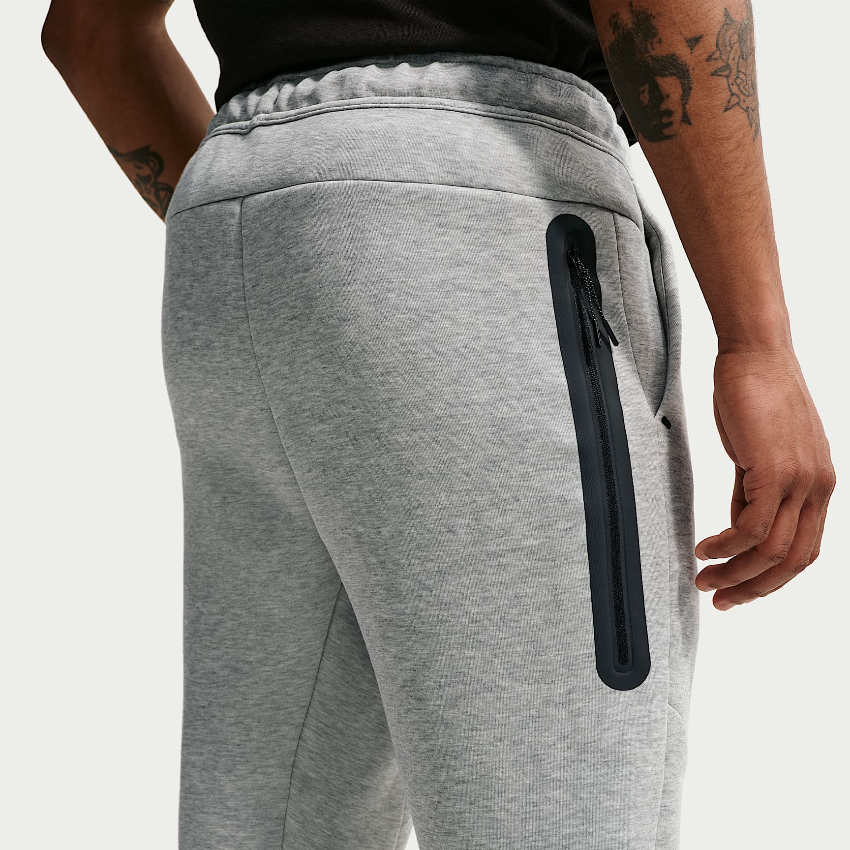 Nike Tech Men's Fleece Joggers – Dark Grey Heather/Black