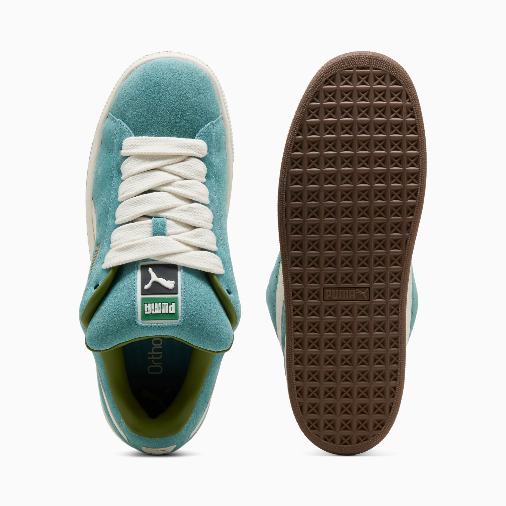 Suede XL Sneakers Unisex – Baltic Sea Blue-Warm White