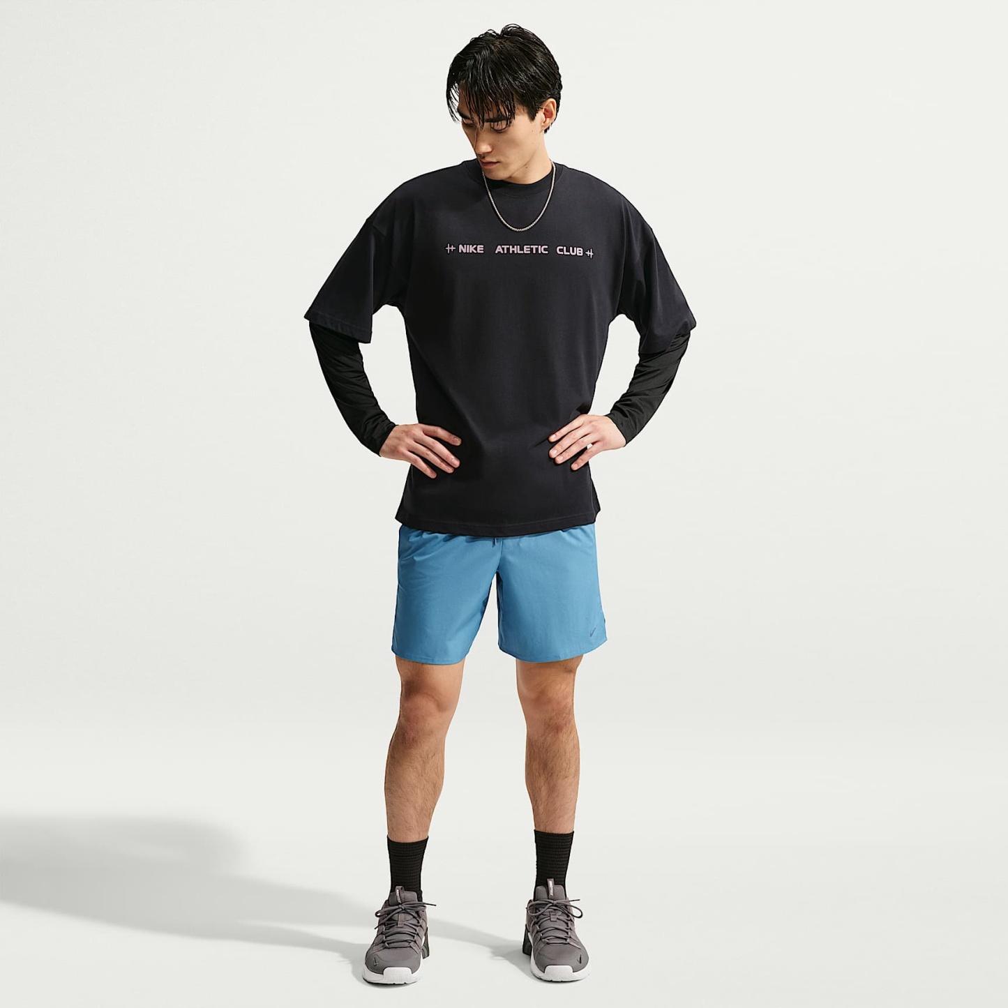 Nike N.A.C. Men's Oversized T-Shirt – Black/Purple Smoke