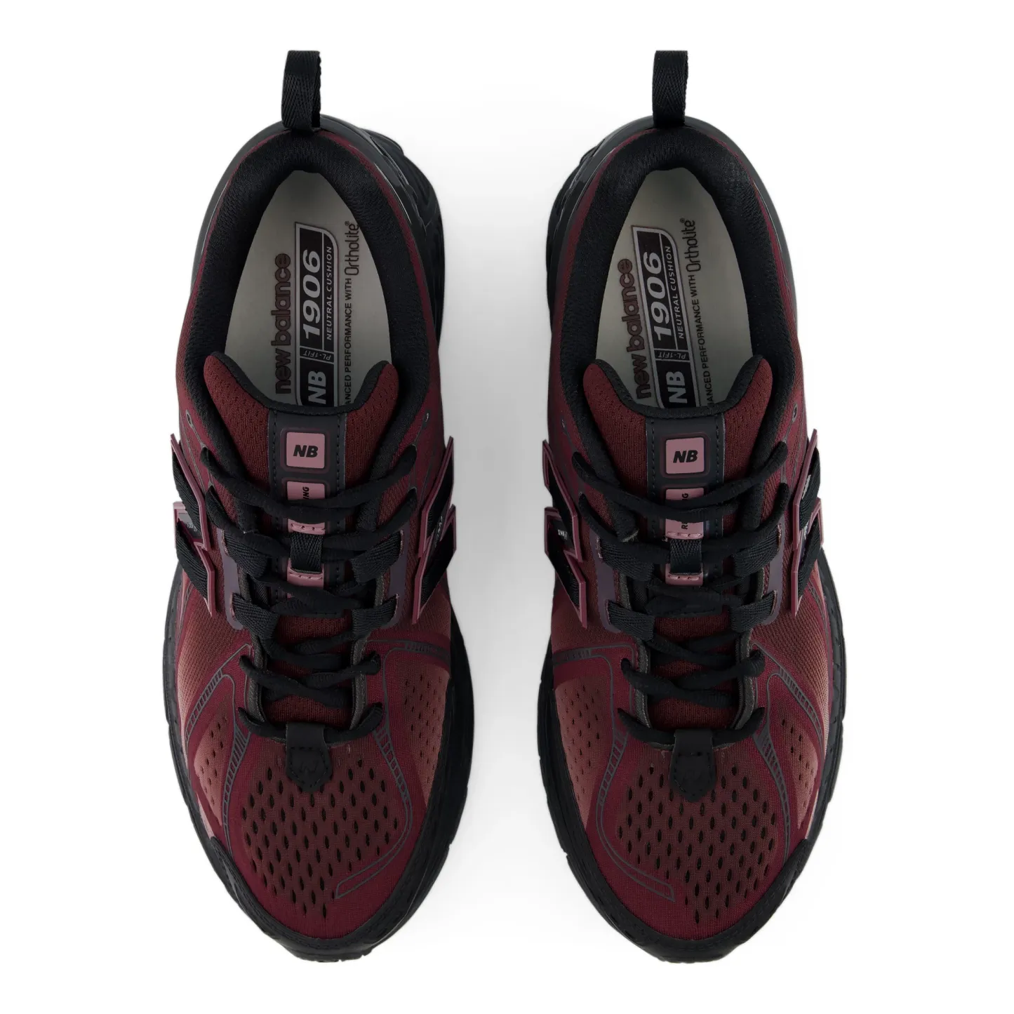 1906E – CHERRY LEATHER with BLACK