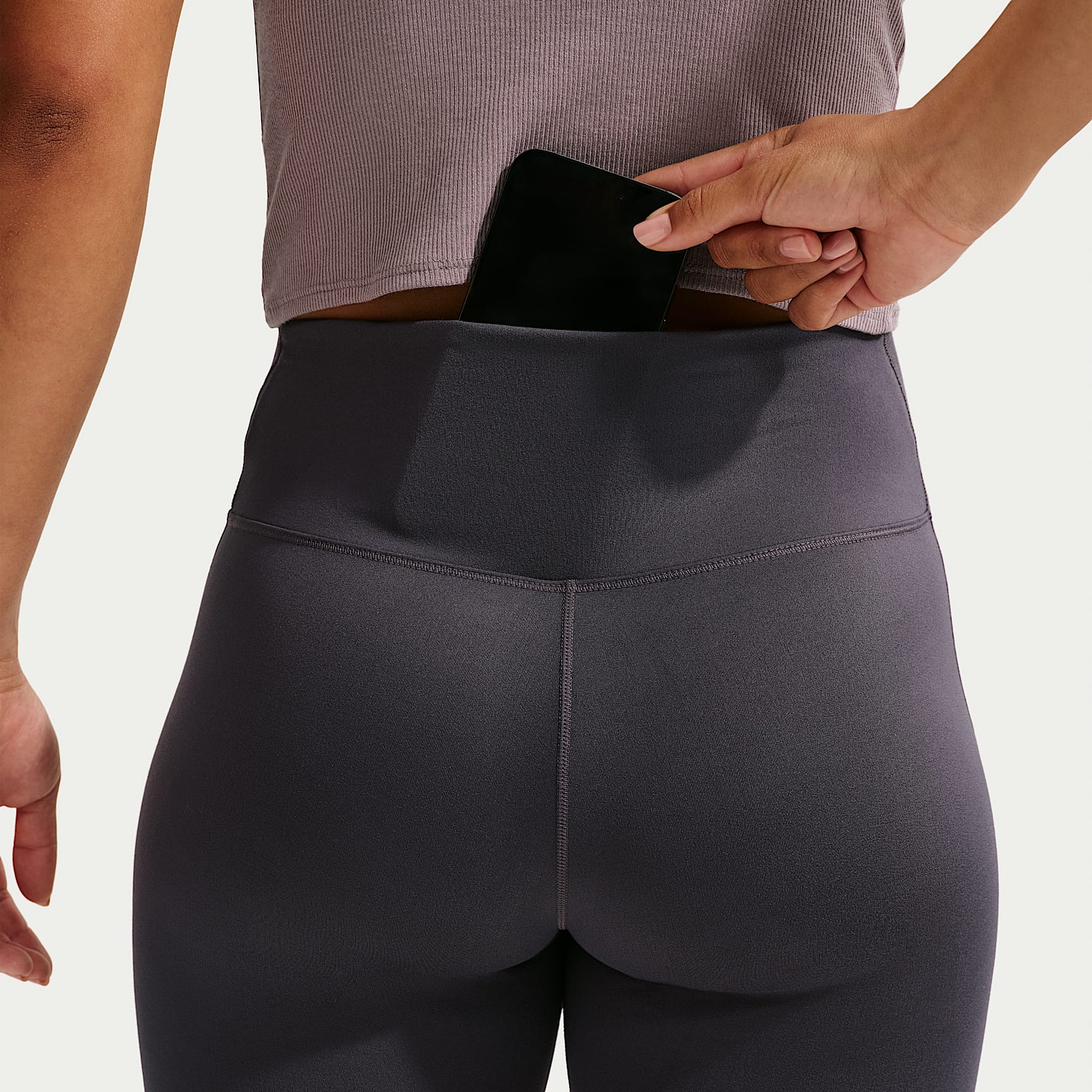 Nike One Women's High-Waisted 12.5cm (approx.) Biker Shorts – Gridiron/White