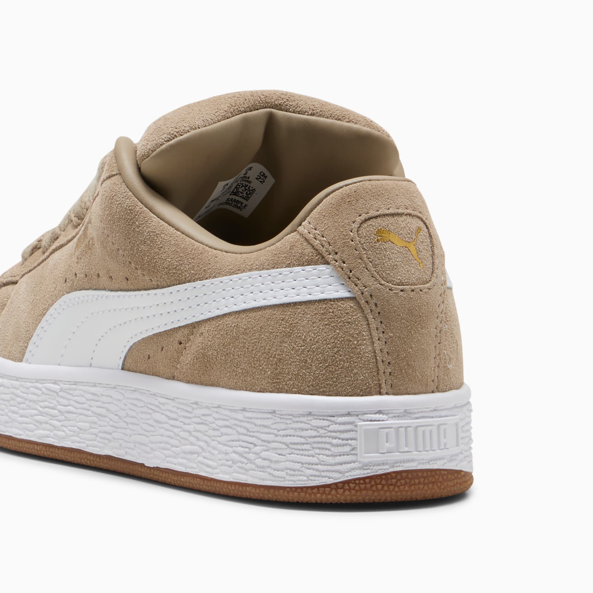 Suede XL Youth Sneakers – Ice Coffee-PUMA White