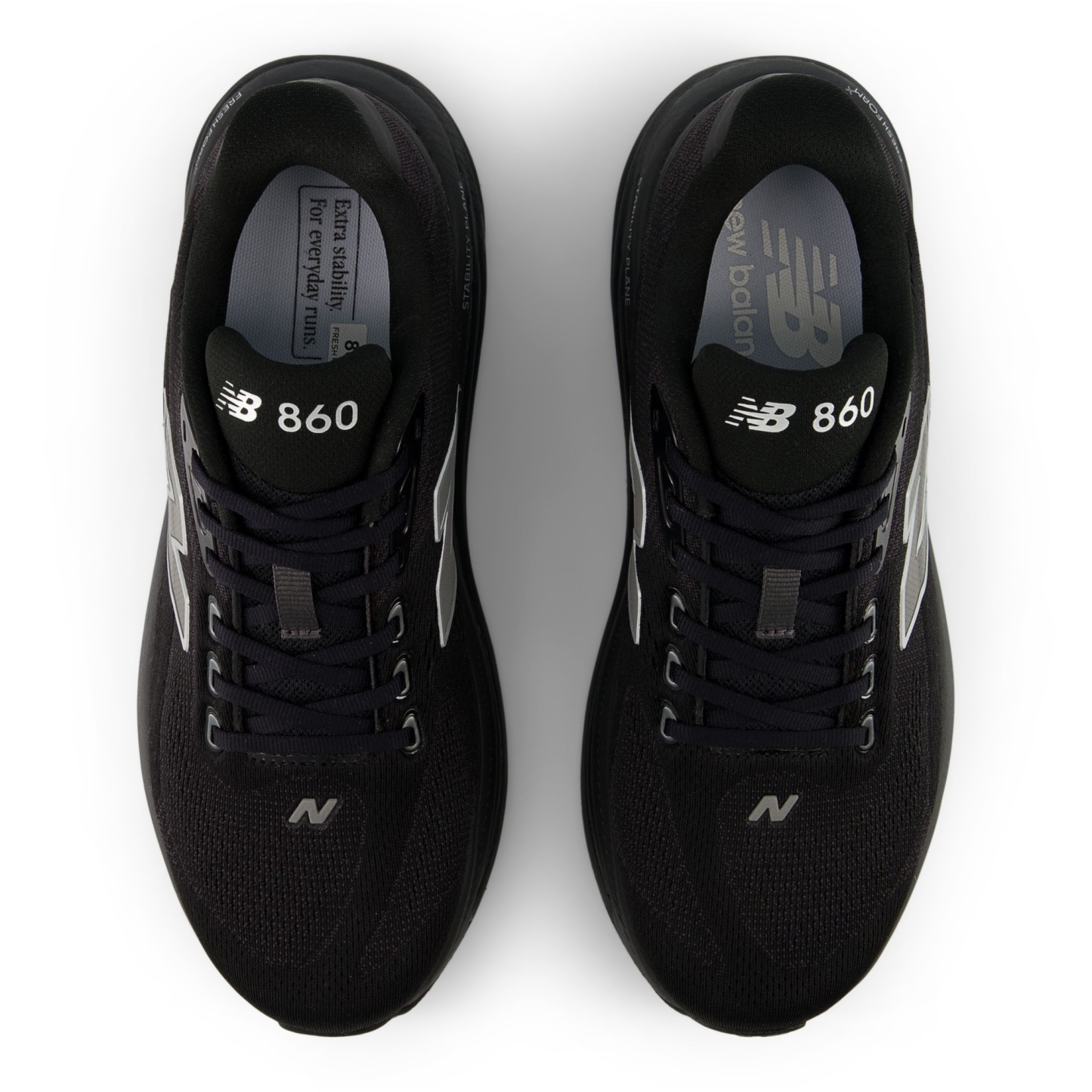 Fresh Foam X 860 v15 – BLACK with SILVER METALLIC
