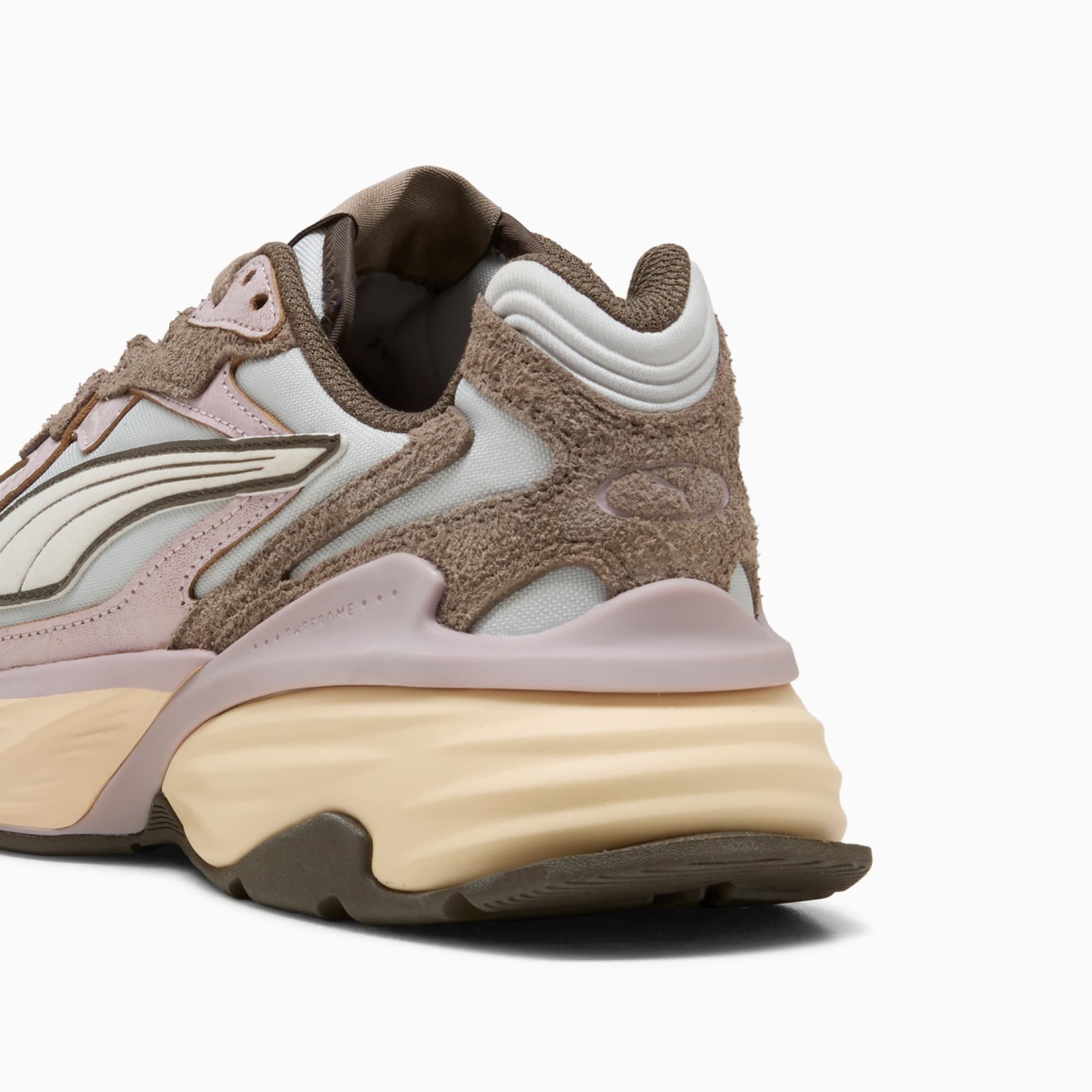 Fade LS Brushed Luxe Sneakers Women – Glacial Gray-Powder Pink