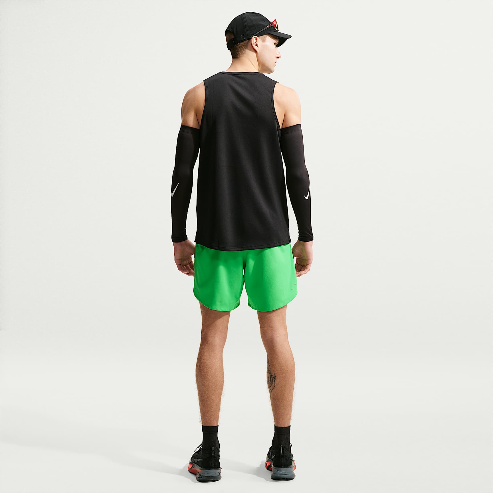 Nike Stride Men's Dri-FIT 18cm (approx.) Briefs-Lined Running Shorts – Green Spark