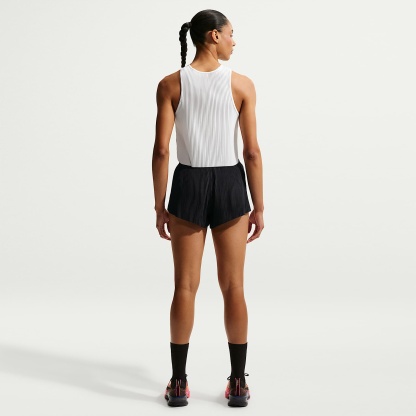 Nike AeroSwift Women's Dri-FIT ADV Mid-Rise 7.5cm (approx.) Brief-Lined Running Shorts – Black/White