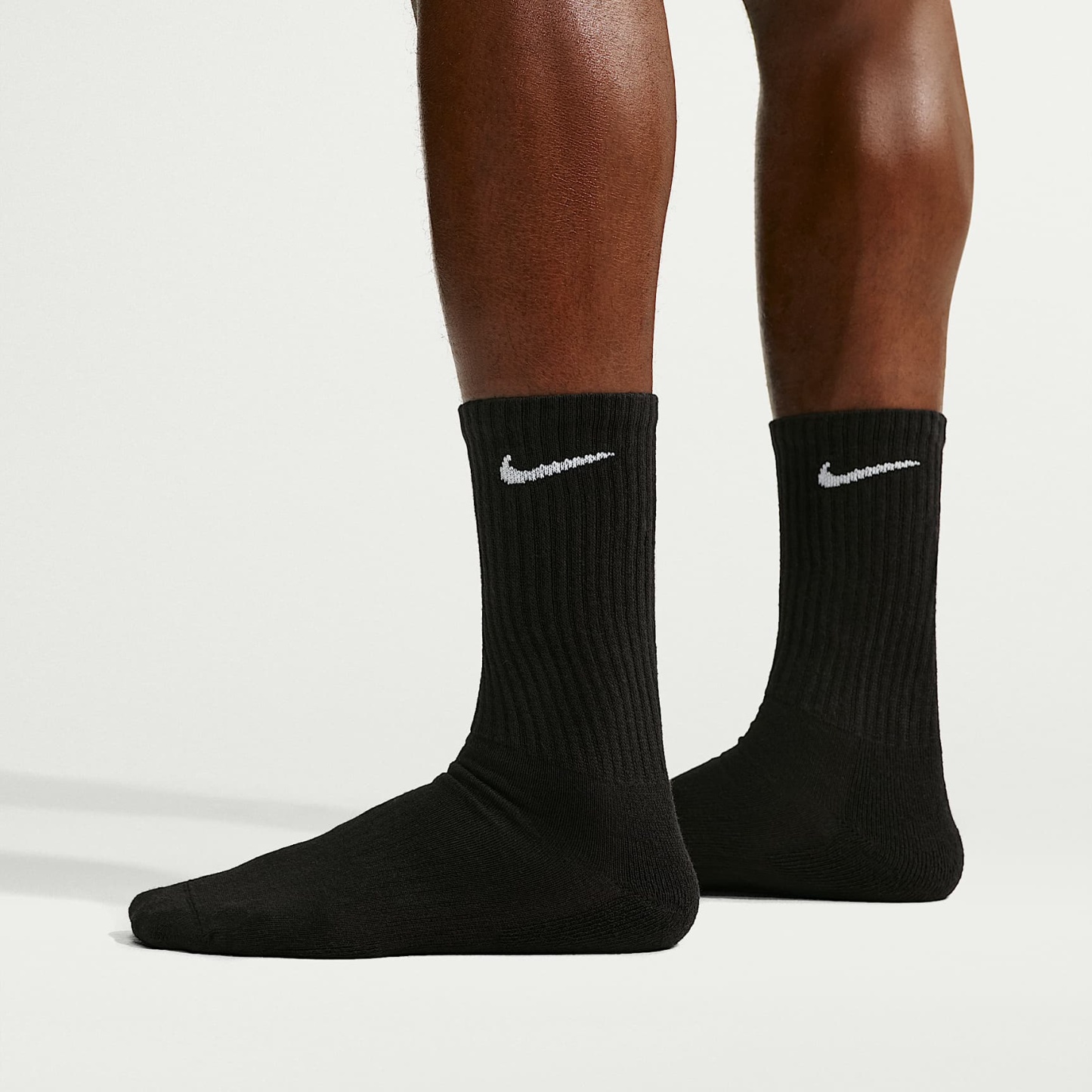 Nike Everyday Cushioned Training Crew Socks (6 Pairs) – Black/White