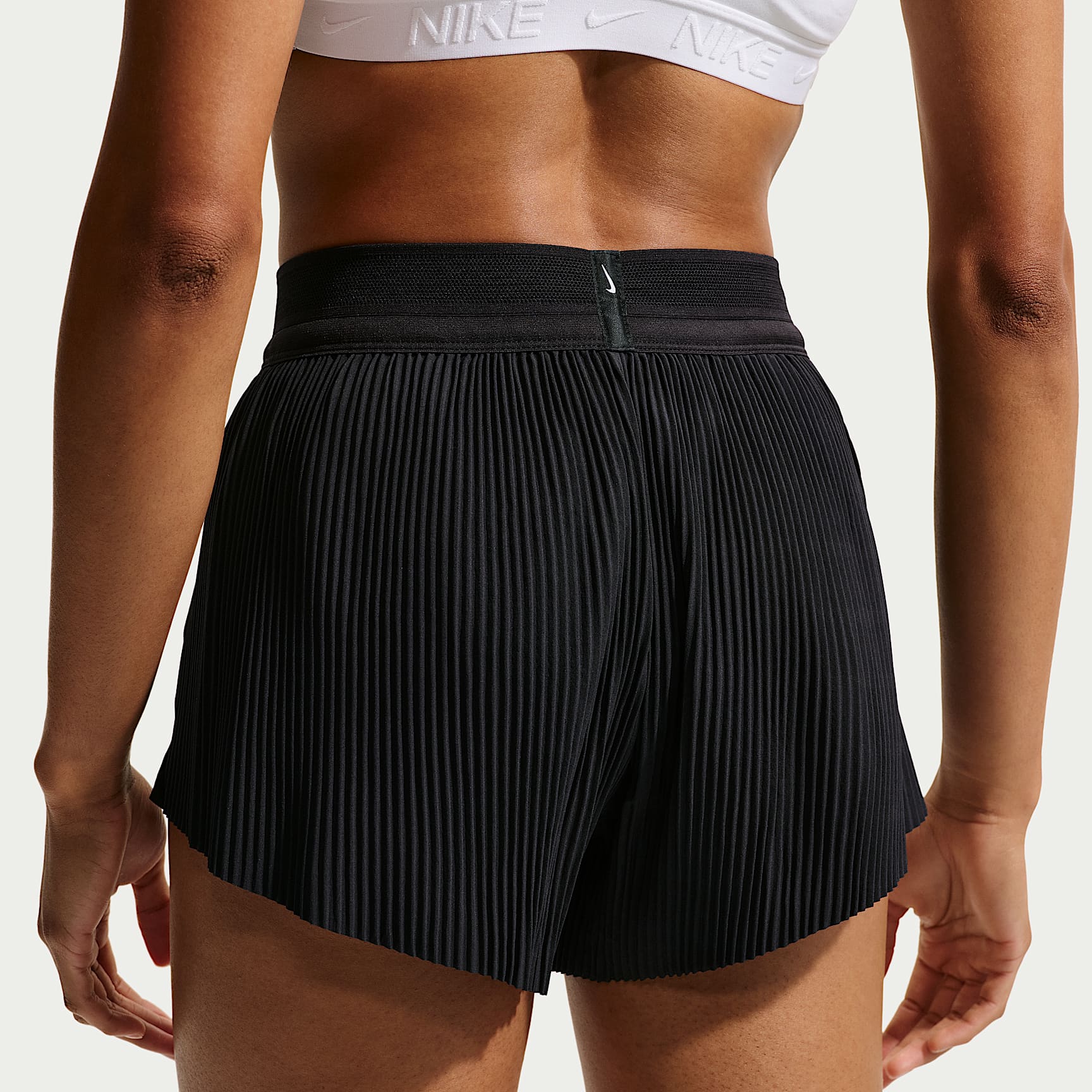 Nike AeroSwift Women's Dri-FIT ADV Mid-Rise 7.5cm (approx.) Brief-Lined Running Shorts – Black/White