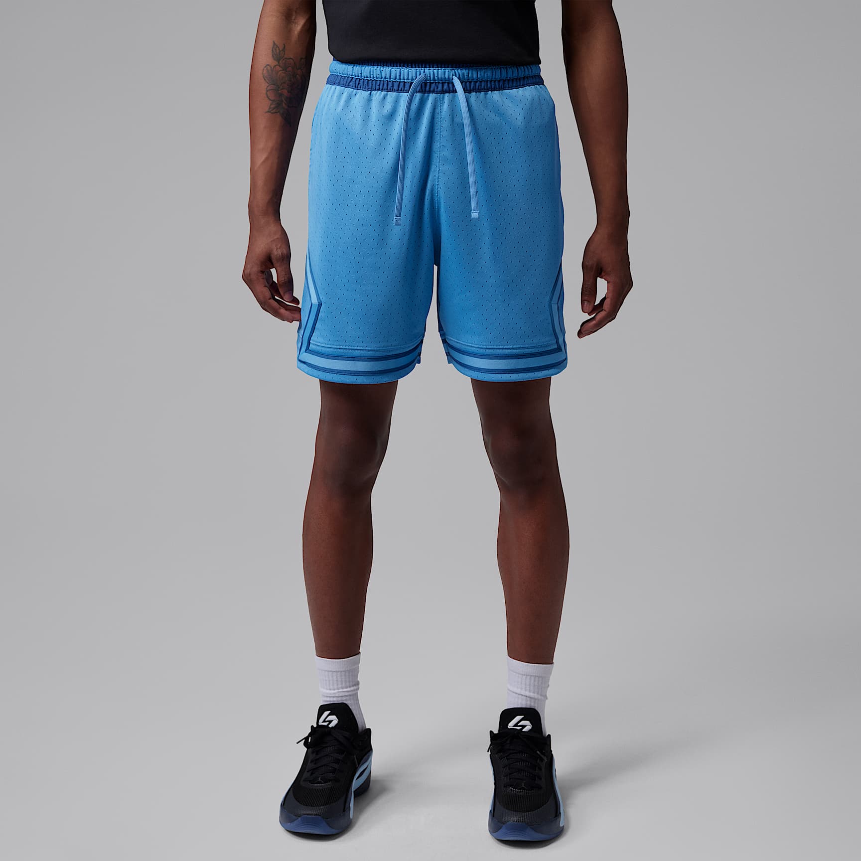 Jordan Sport Men's Dri-FIT 18cm (approx.) Mesh Diamond Shorts – Blue Beyond/True Blue/True Blue