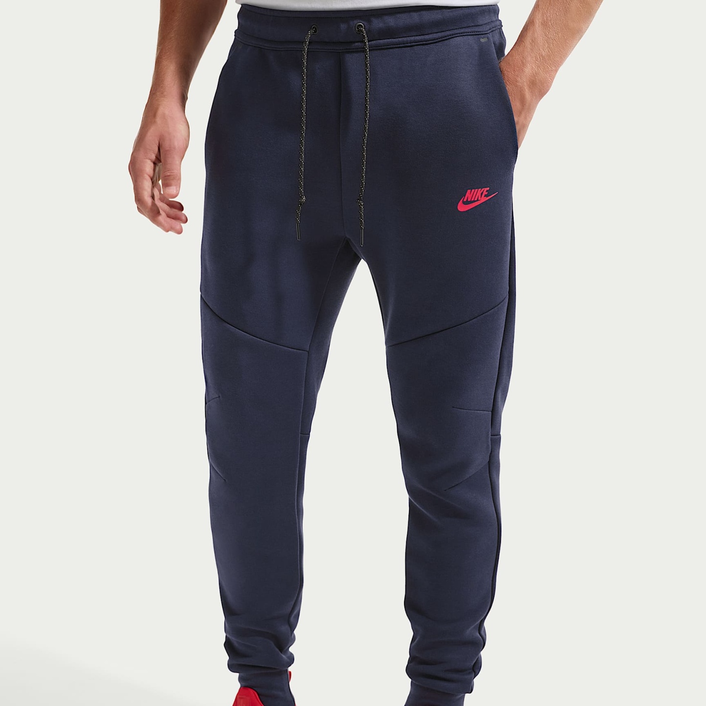 Nike Tech Men's Fleece Joggers – Obsidian/Speed Red