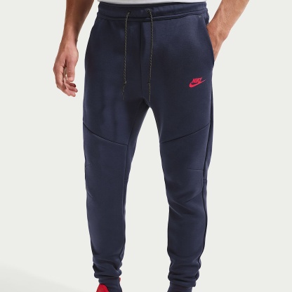 Nike Tech Men's Fleece Joggers – Obsidian/Speed Red
