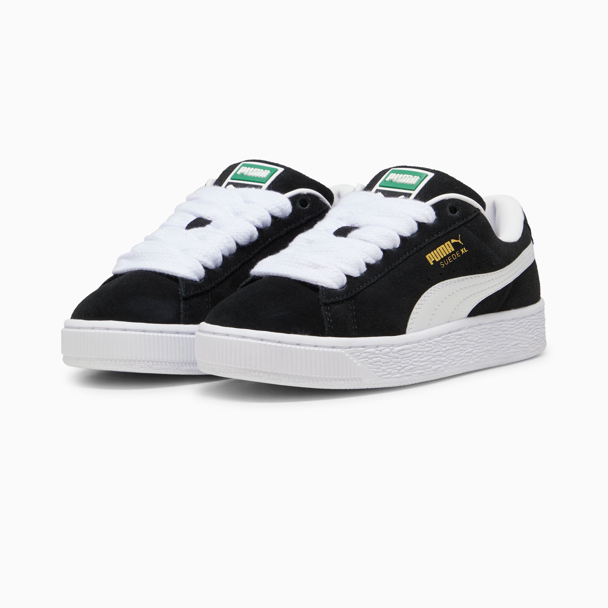 Suede XL Youth Sneakers – PUMA Black-PUMA White