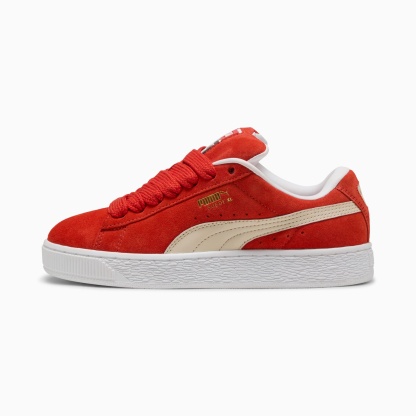 Suede XL Sneakers Unisex – Red Fire-Alpine Snow-PUMA White