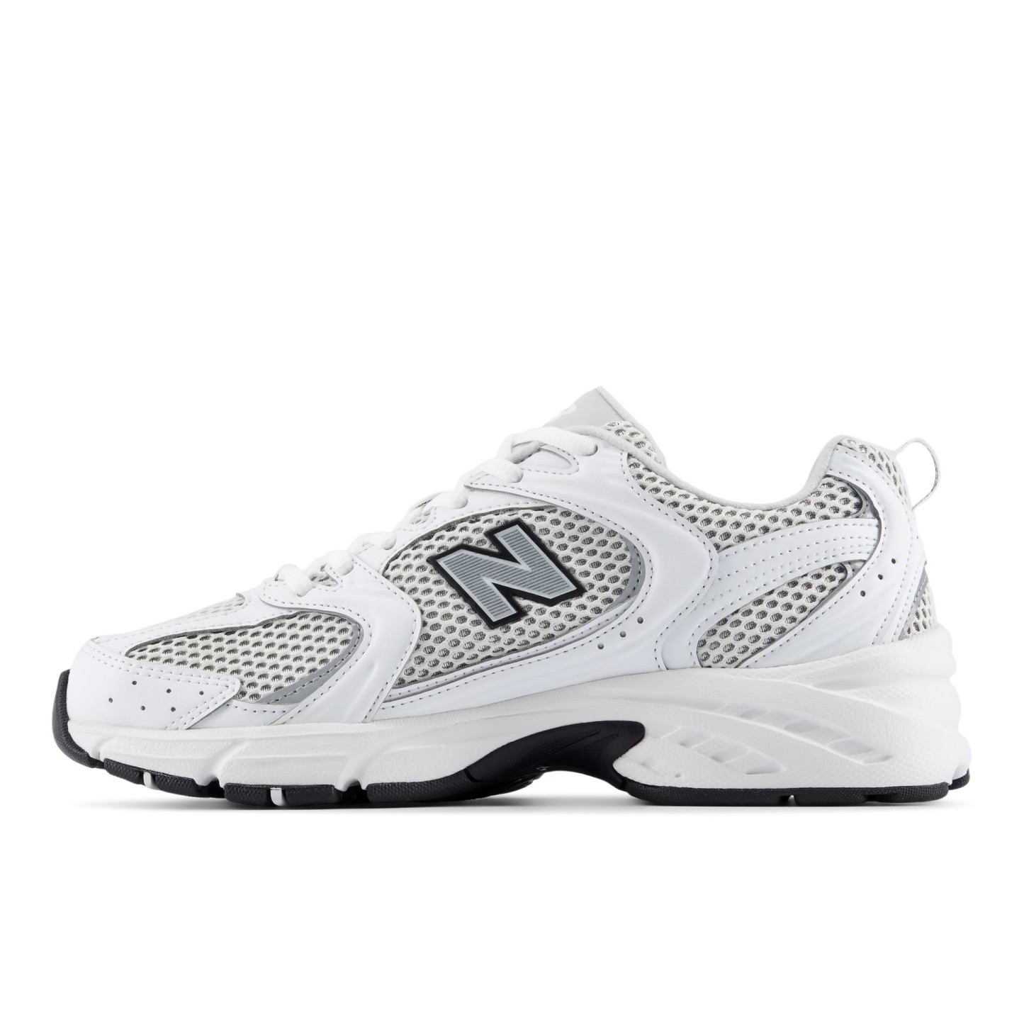 530 – WHITE with SILVER METALLIC and BLACK