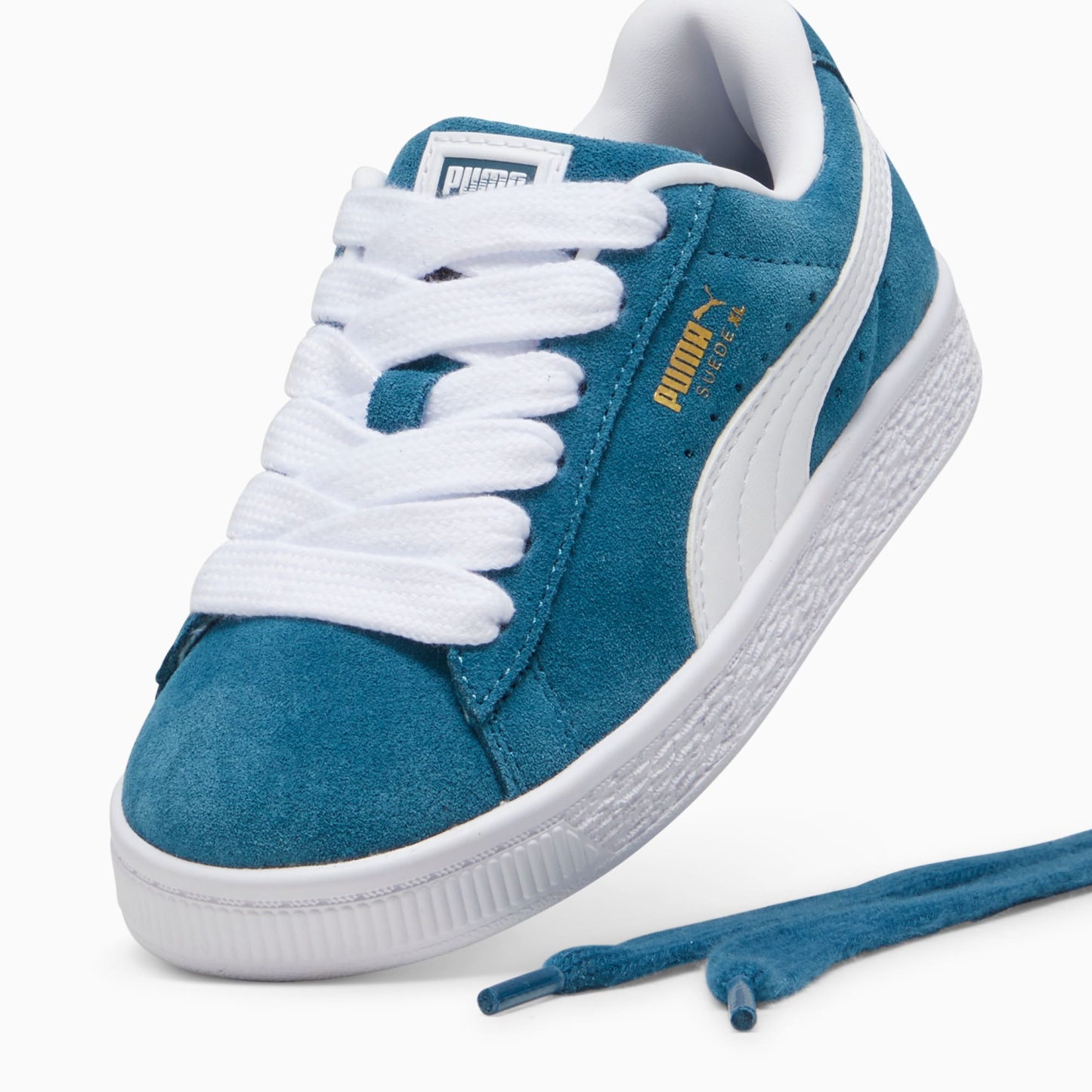 Suede XL Kids' Sneakers – Ocean Tropic-Warm White