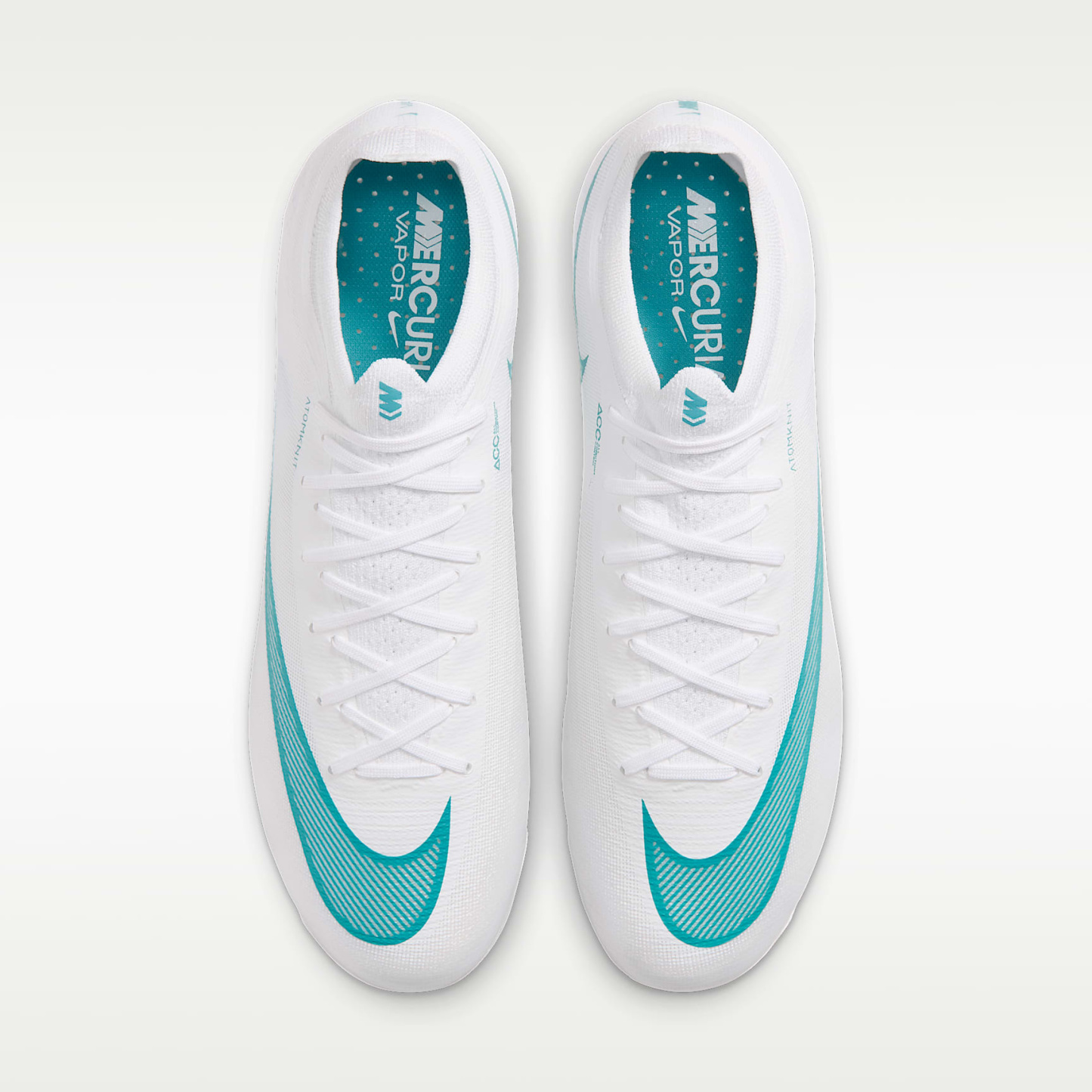 Nike Mercurial Vapor 17 Elite Artificial-Grass Low-Top Football Boots – White/Dusty Cactus