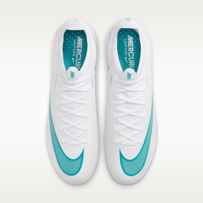 Nike Mercurial Vapor 17 Elite Artificial-Grass Low-Top Football Boots – White/Dusty Cactus