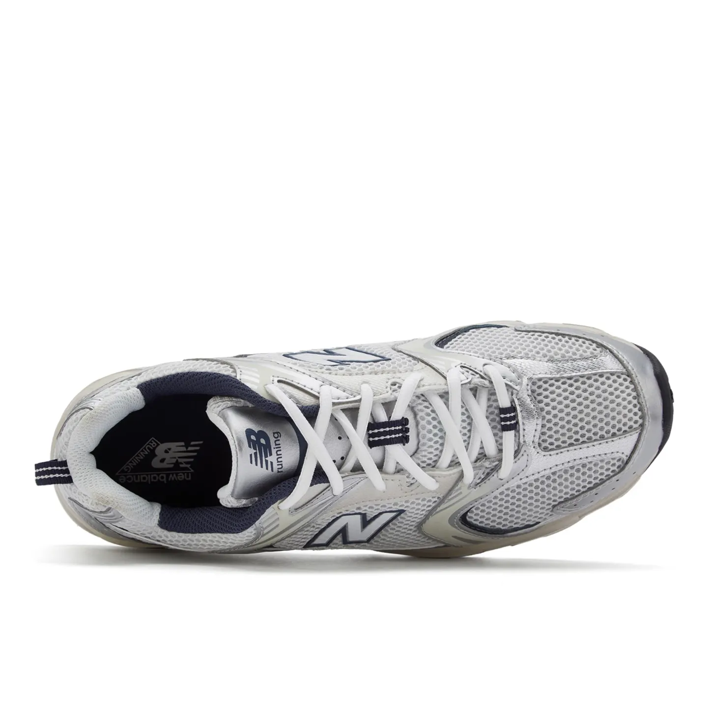 530 – SILVER METALLIC with SUMMER FOG and NB Navy