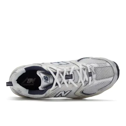 530 – SILVER METALLIC with SUMMER FOG and NB Navy