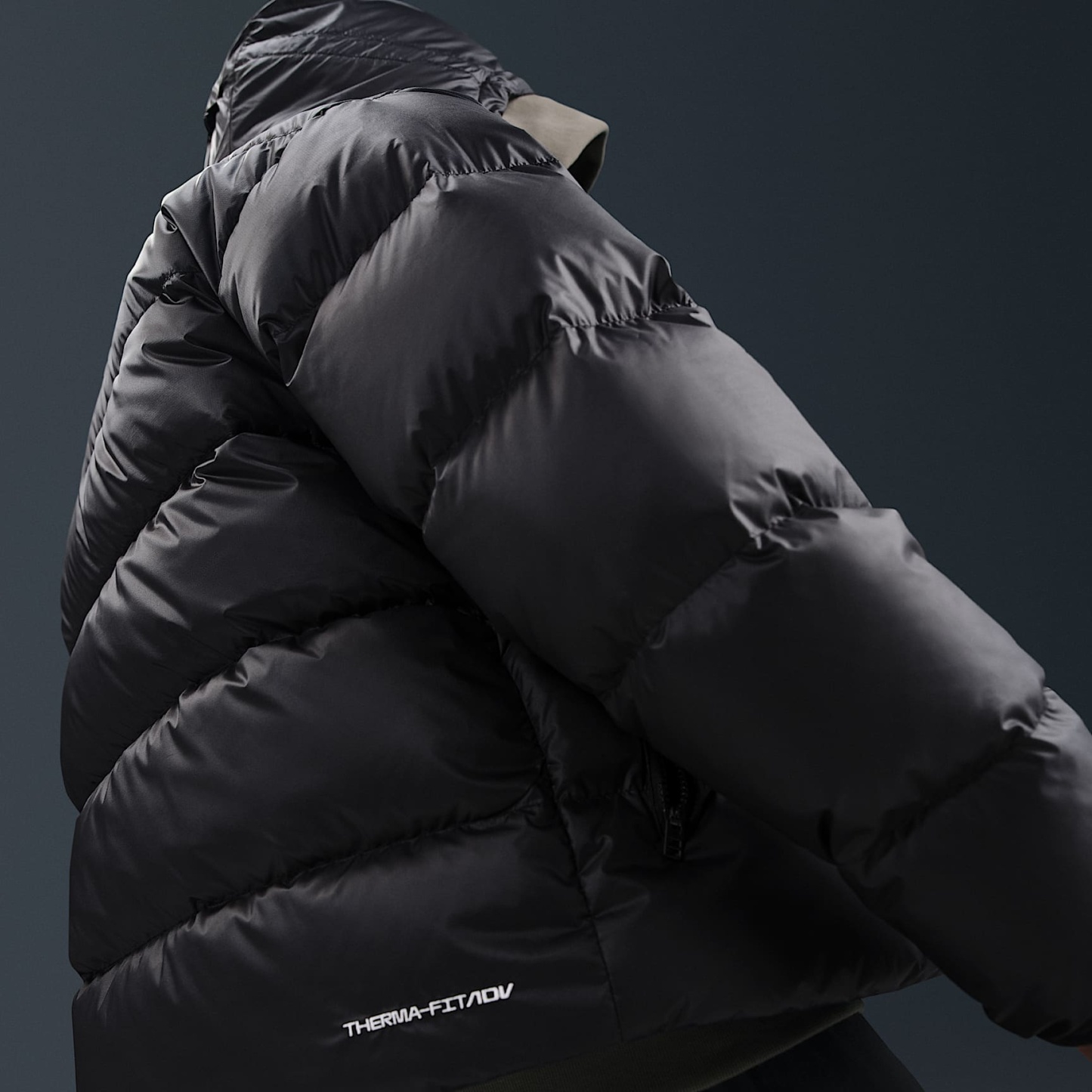 Nike Windrunner Men's Down Jacket – Black/Black/White