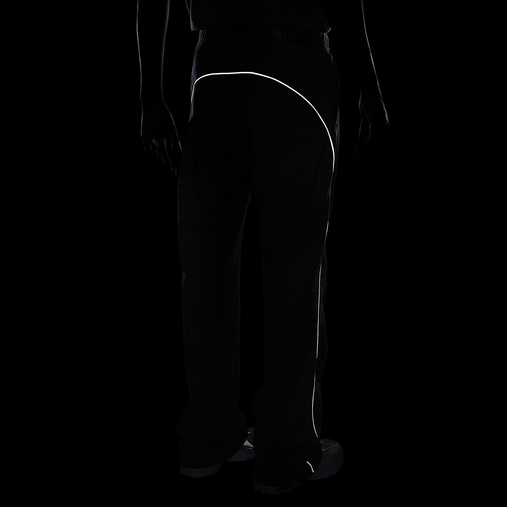 NOCTA NOCTA Fleece CS Open-Hem Tracksuit Bottoms – Dark Grey Heather/Matte Silver/Black