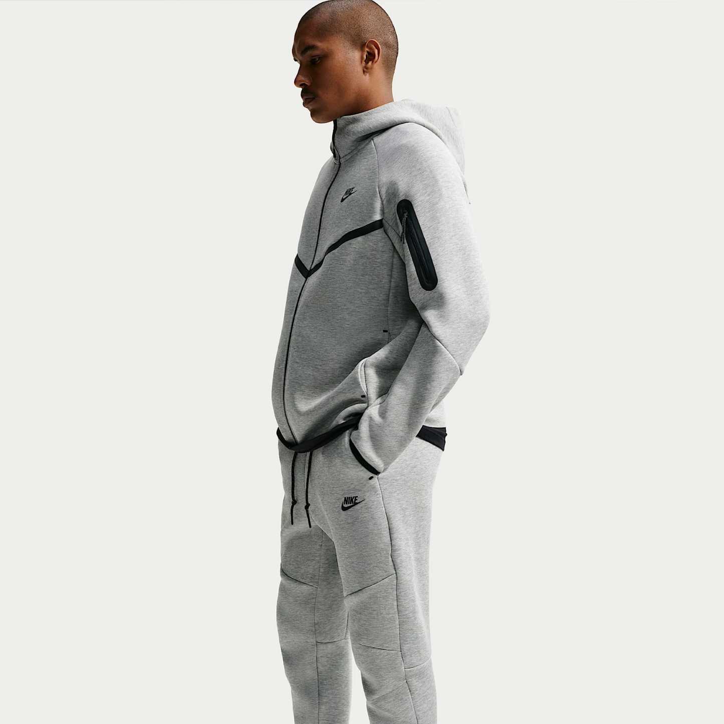 Nike Tech Men's Fleece Joggers – Dark Grey Heather/Black