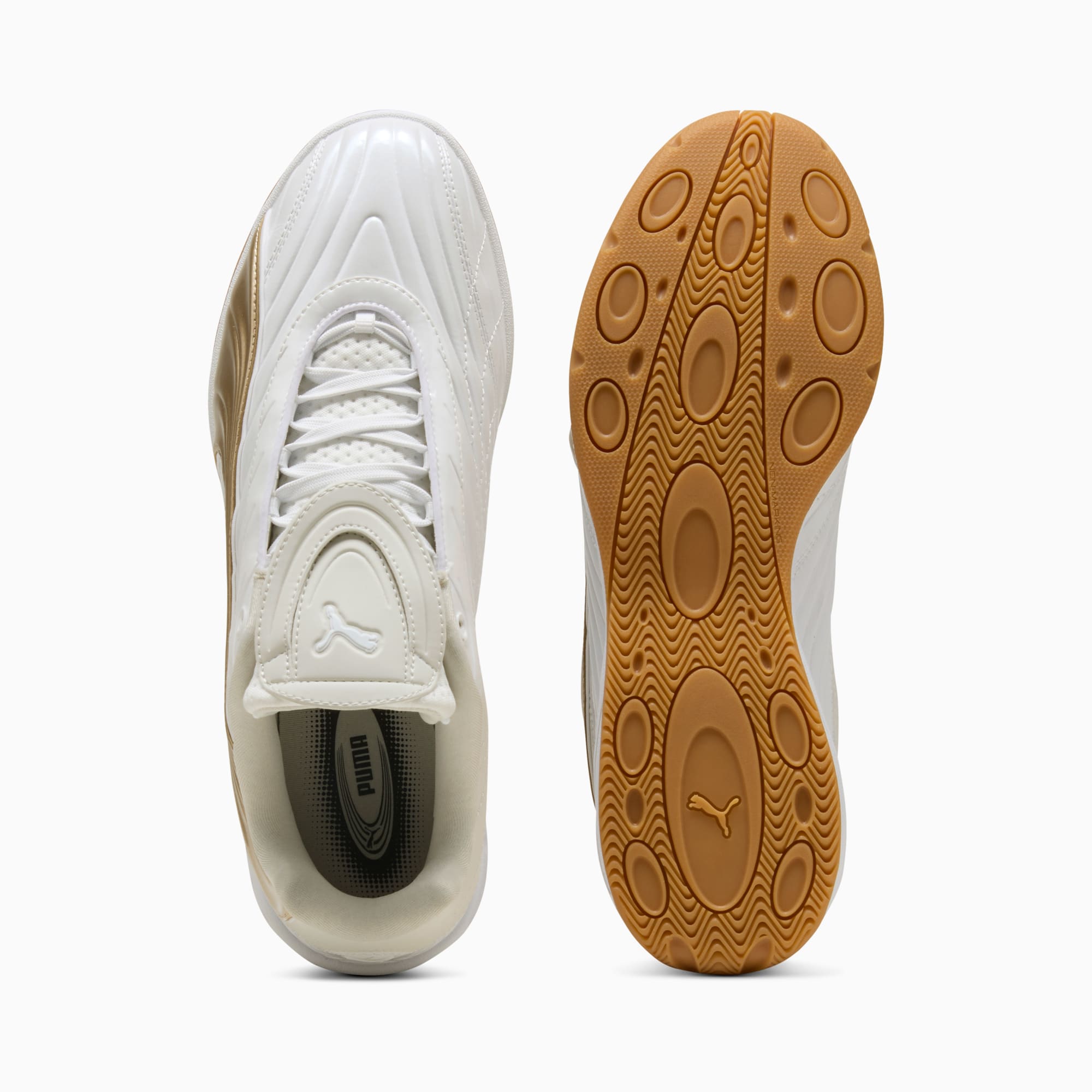 V-S2 Goalgetter Sneakers Unisex – PUMA White-PUMA Gold