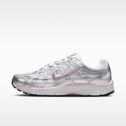 Nike P-6000 Women's Shoes – White/Elemental Pink/Black/Metallic Silver