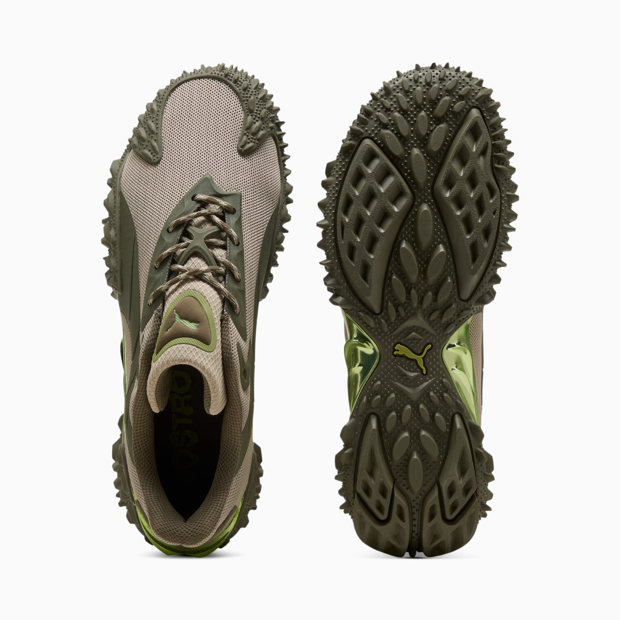 Mostro X Dots Sneakers Unisex – Pebble Gray-Loden Green