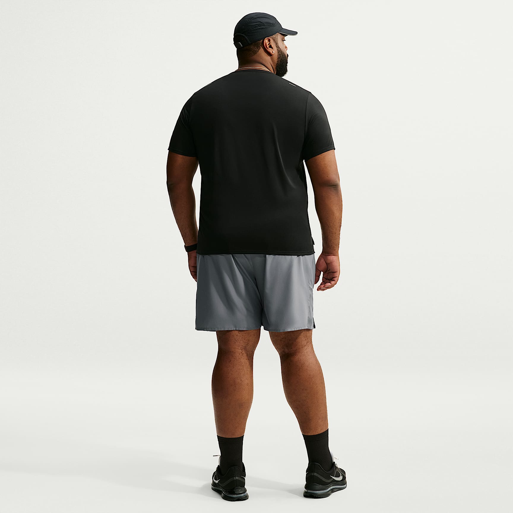 Nike Miler Men's Dri-FIT 18cm (approx.) Brief-Lined Running Shorts – Smoke Grey/Smoke Grey