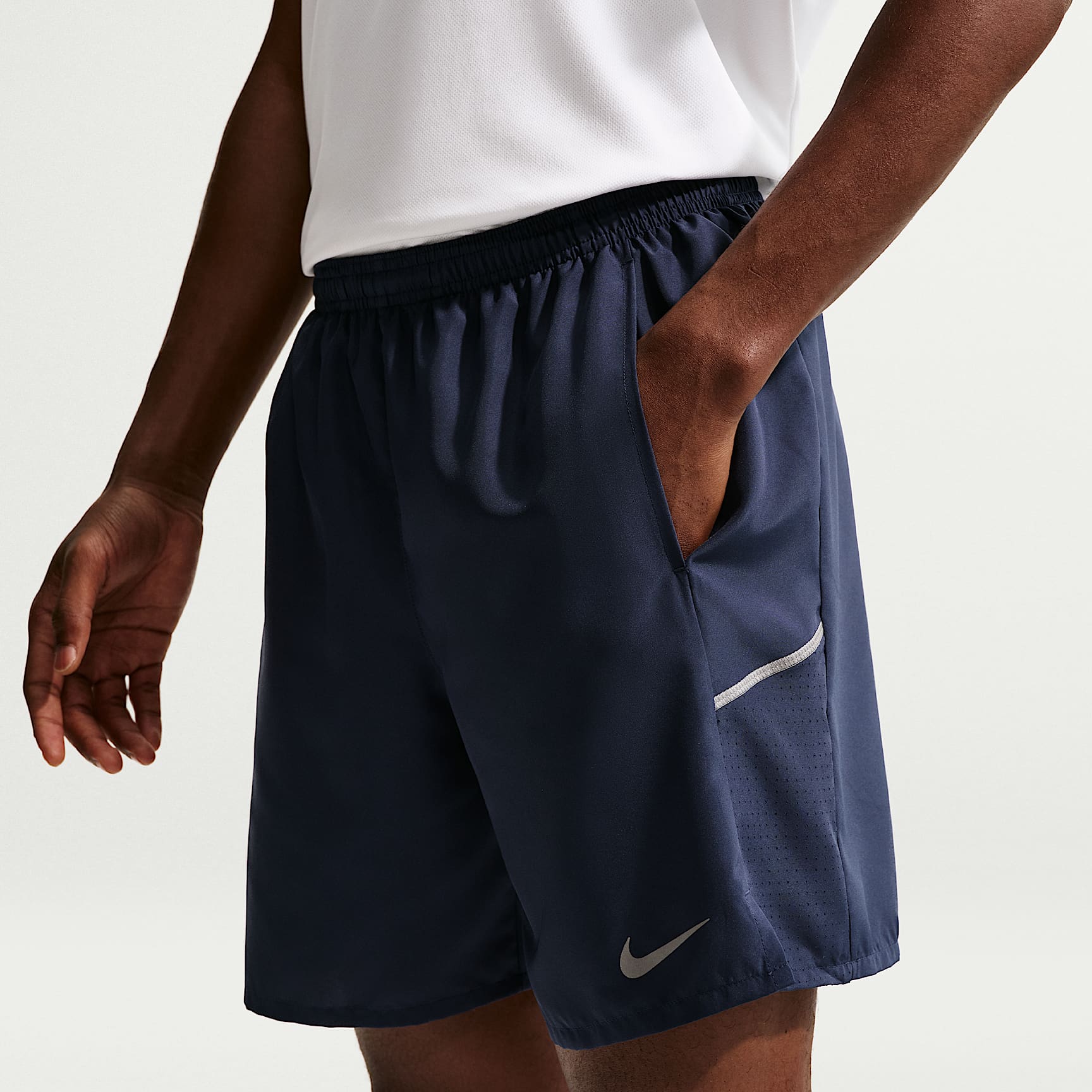 Nike Miler Men's Dri-FIT 18cm (approx.) Brief-Lined Running Shorts – Midnight Navy/Midnight Navy