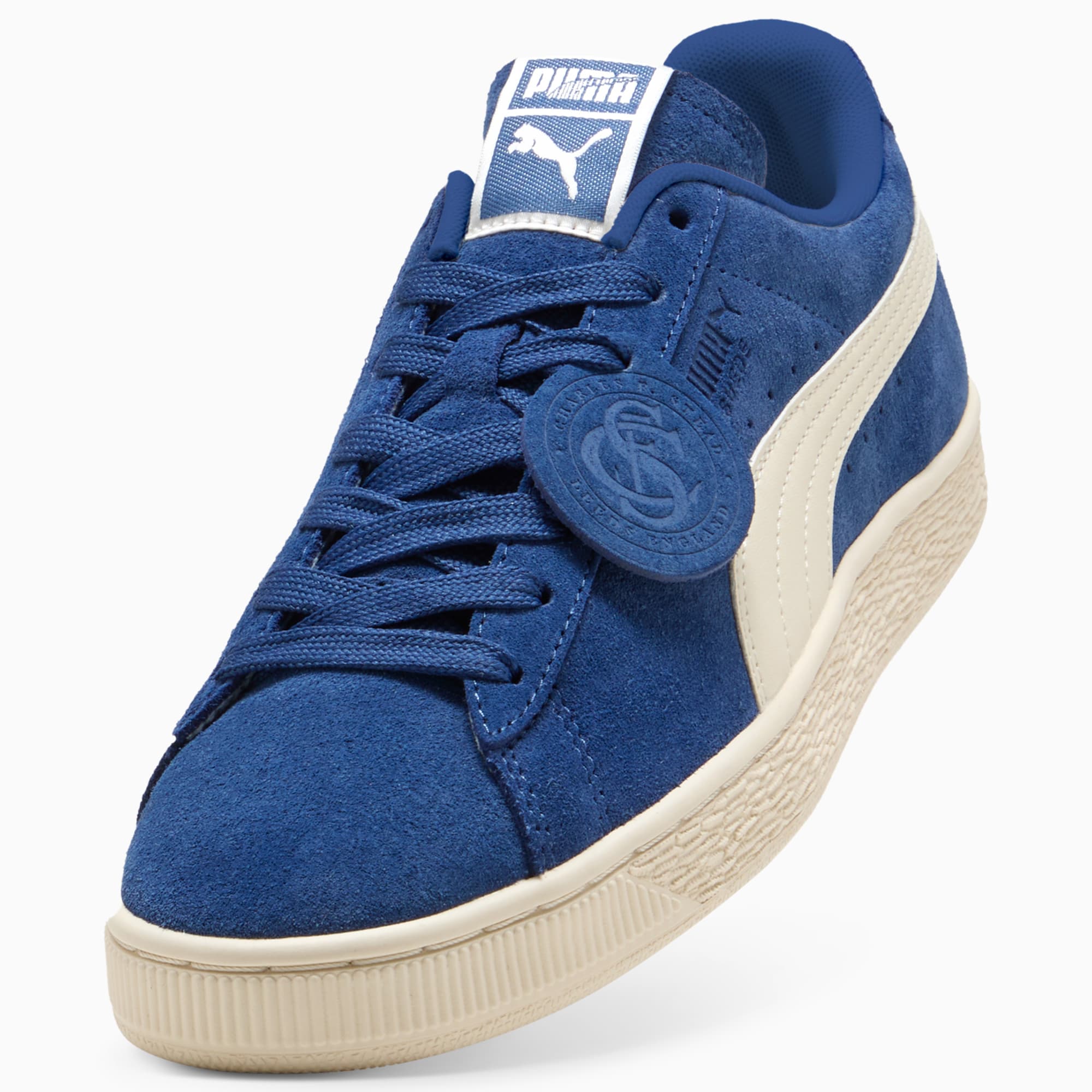 Suede Charles F. Stead VI Sneakers Unisex – Royal Sapphire-Alpine Snow