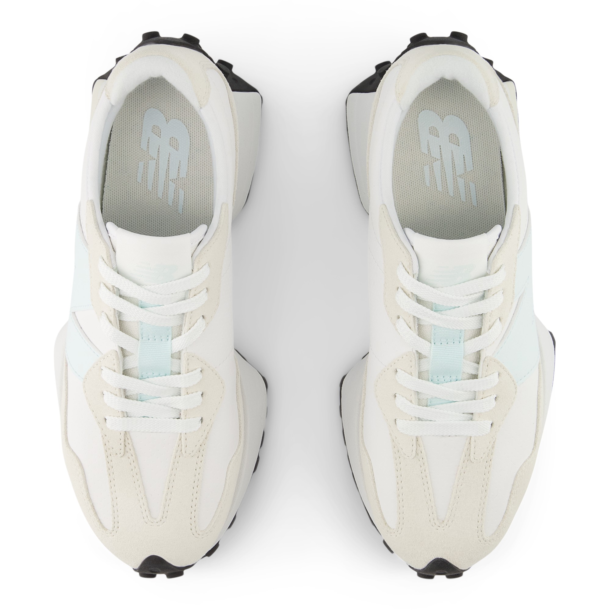 327 – WHITE with GLINT BLUE