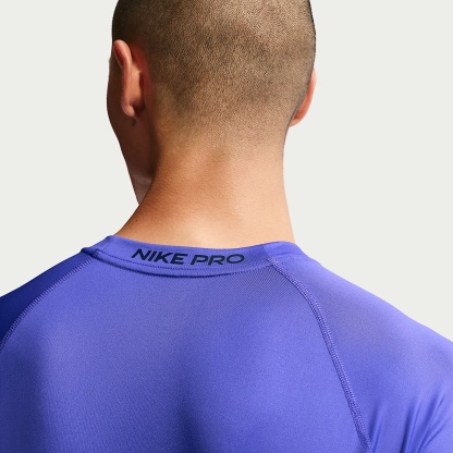Nike Pro Men's Dri-FIT Tight Short-Sleeve Fitness Top – Persian Violet/Black
