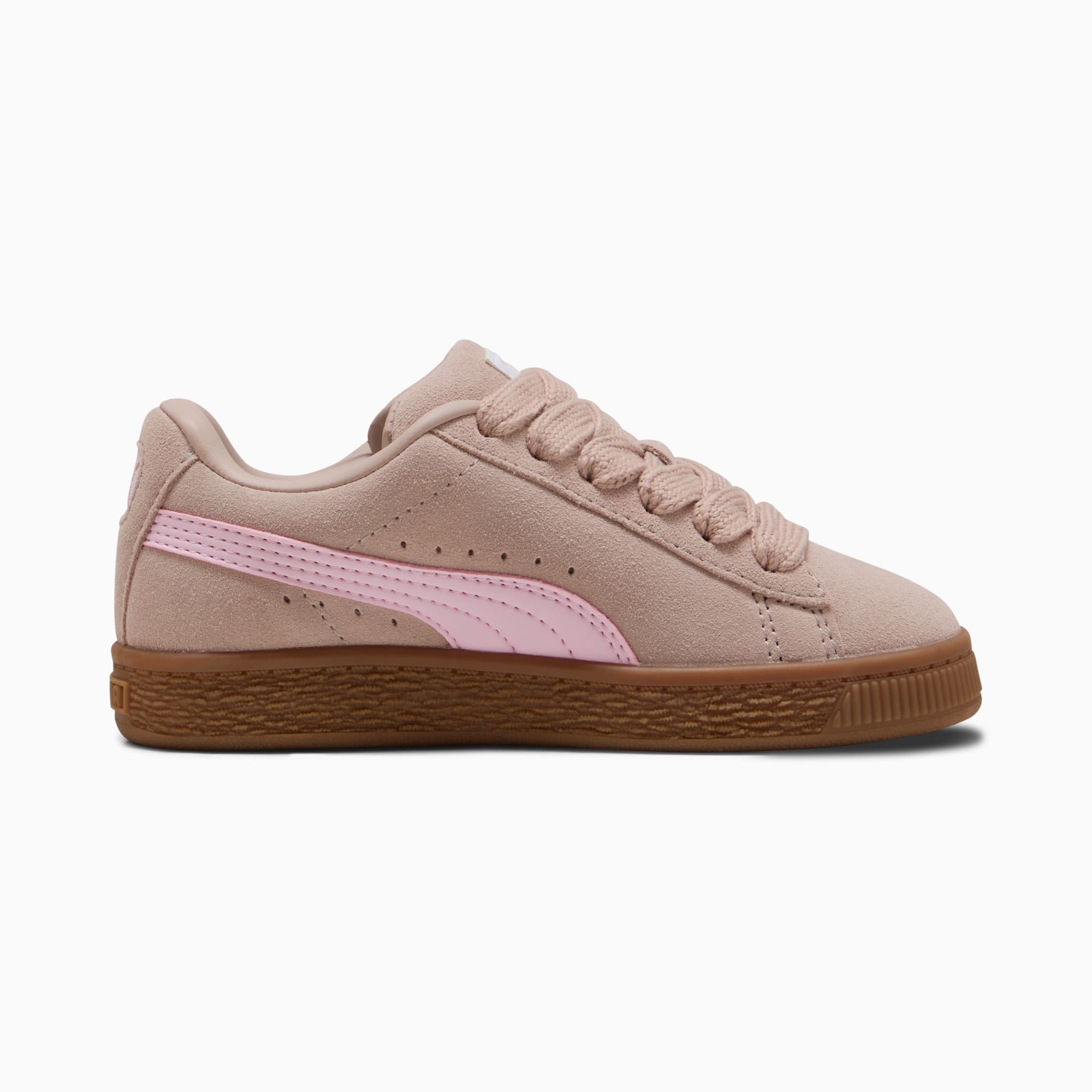 Suede XL Kids' Sneakers – Rose Latte-Pearl Pink