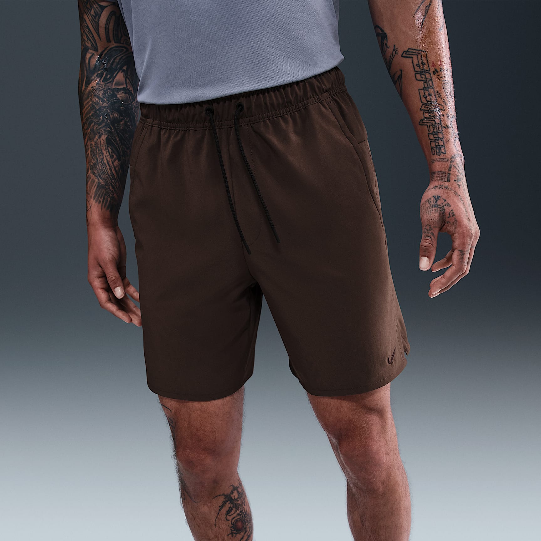 Nike Unlimited Men's Dri-FIT 18cm (approx.) Unlined Versatile Shorts – Baroque Brown/Black/Baroque Brown