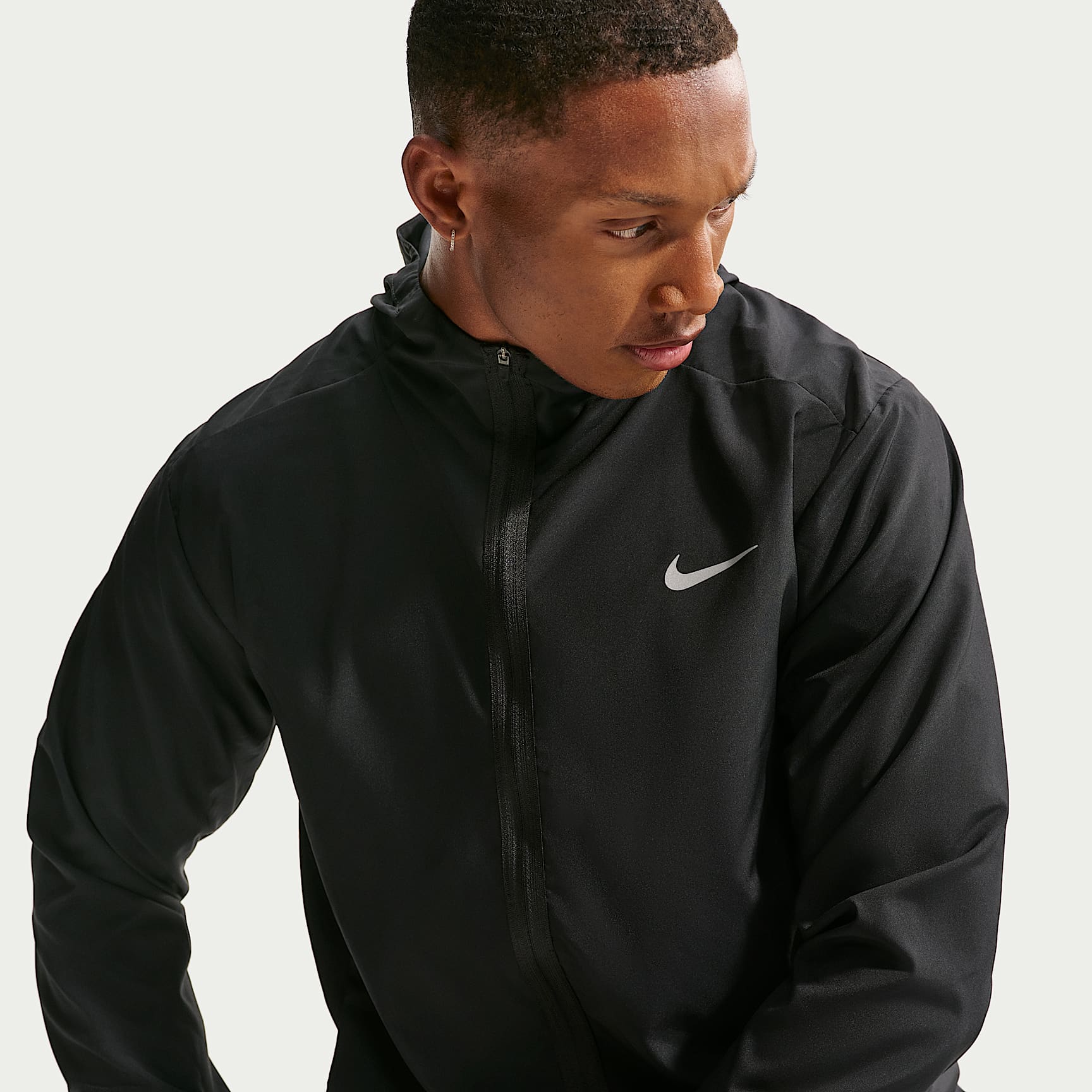Nike Form Men's Dri-FIT Hooded Versatile Jacket – Black