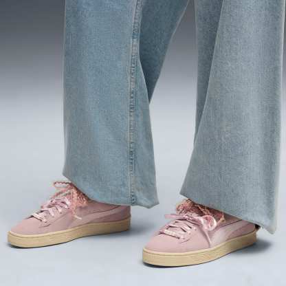 Suede Bloom Sneakers Women – Misty Pink-Powder Pink