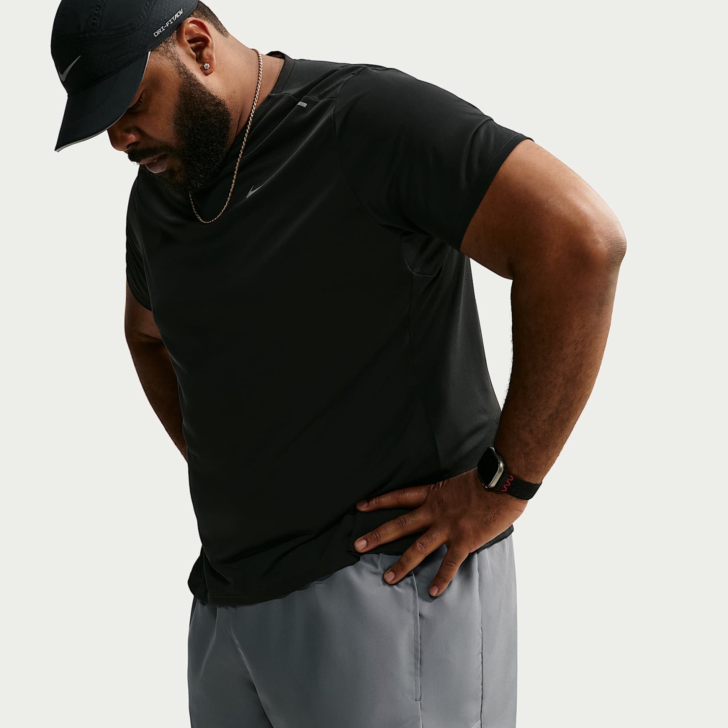 Nike Miler Men's Dri-FIT 18cm (approx.) Brief-Lined Running Shorts – Smoke Grey/Smoke Grey